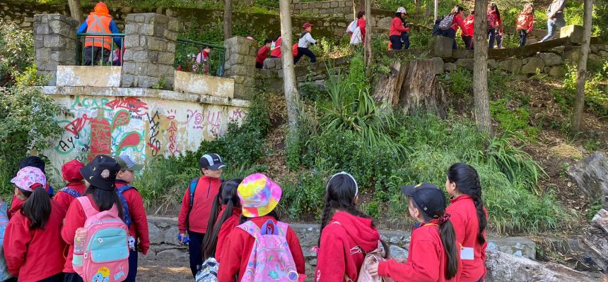 Estudiantes de 2do y 3ro básico aprenden en la naturaleza